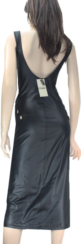 NEWT100%AUTH BEAUT STRETCH GFF FERRE UNIQ BLK DRESS 8  