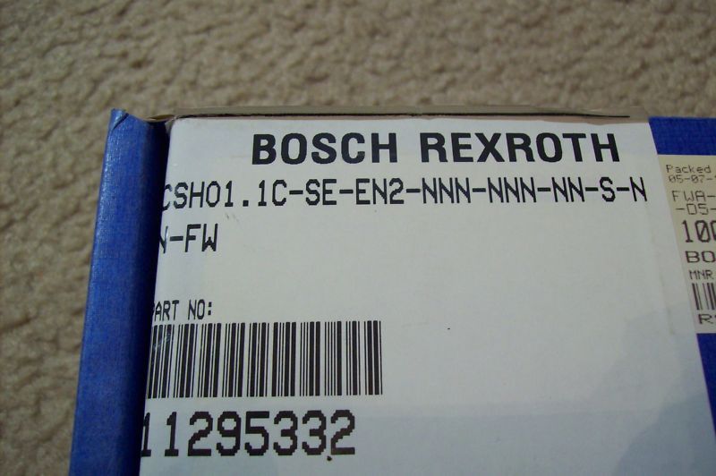 BOSCH REXROTH MODULE CSH01.1C SE EN2 NNN NNN NN S NN FW  