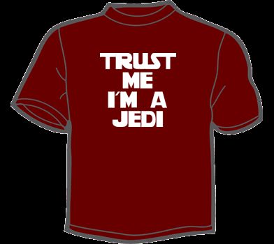 TRUST ME IM A JEDI T Shirt MEN funny vintage star wars  