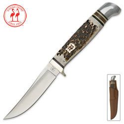 Kissing Crane Stag Medium Hunter Knife  