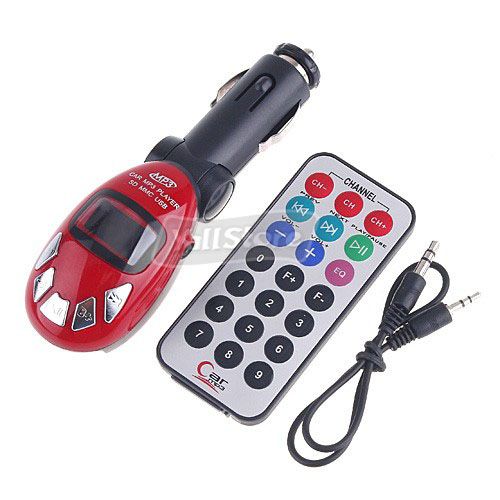 New Car  Player Wireless FM Transmitter for SD MMC Card Slot USB 