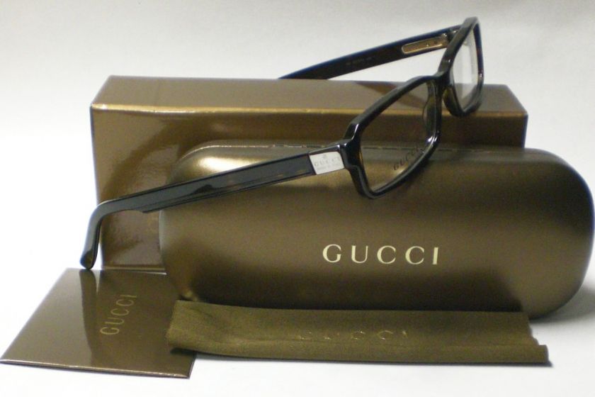 GUCCI GG1574 GG 1574 OLIVE AMBER 0086 EYEGLASSES AUT.53  