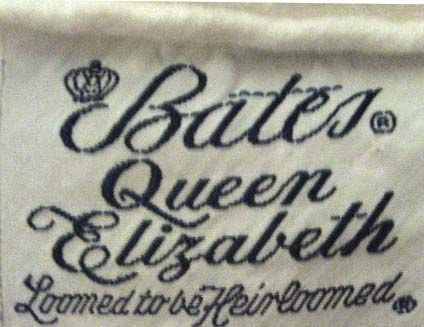 VTG BATES QUEEN ELIZABETH MATELASSE BEDSPREAD BEDCOVER BLANKET QUEEN 