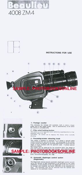 Beaulieu 4008 ZM4 Instruction Manual  