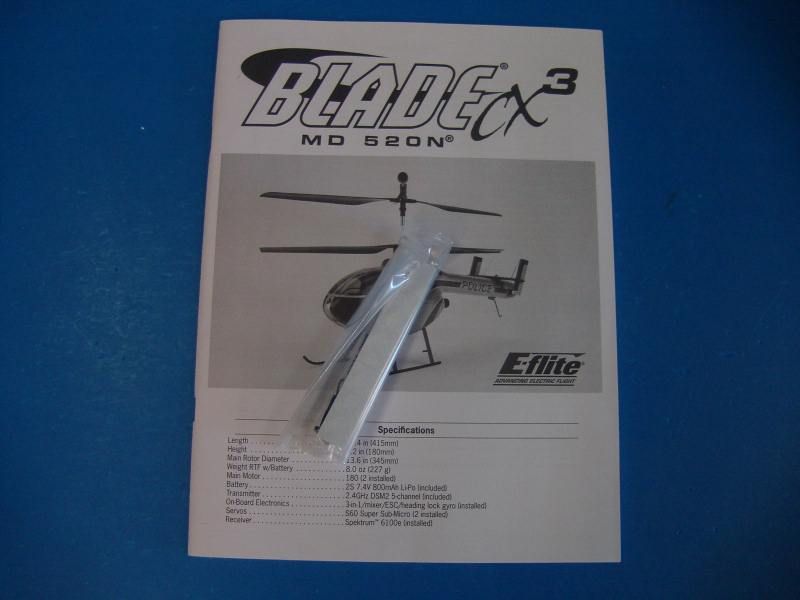 Flite Blade CX 3 Electric Helicopter RC CX3 R/C Parts Coaxial LiPo 