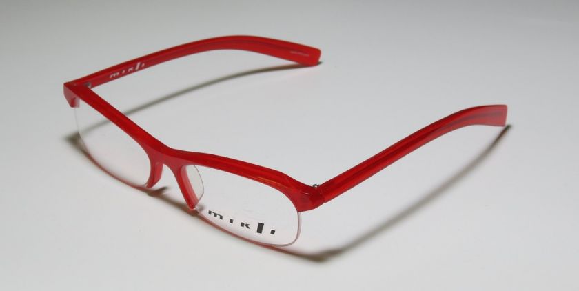 NEW ALAIN MIKLI 508 54 16 130 RED W/GLITTER DESIGNER EYEGLASS/GLASSES 