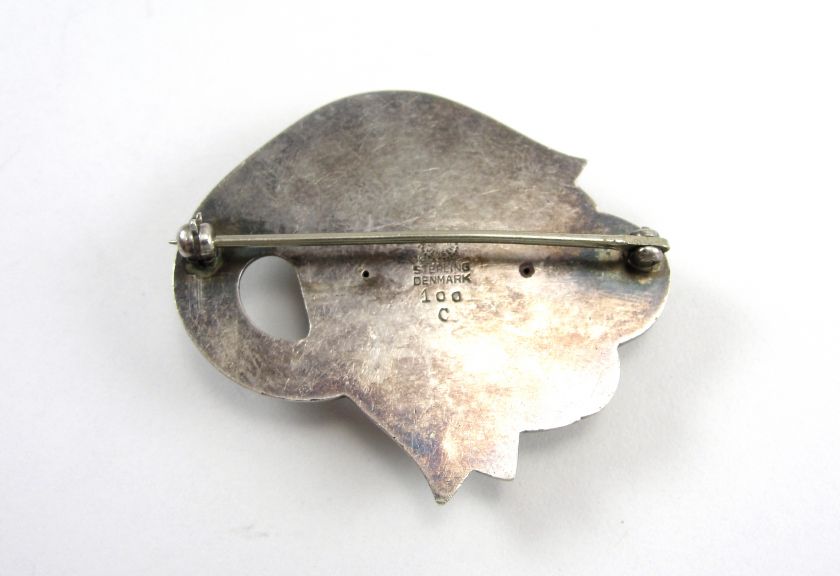 Georg Jensen Vintage Sterling Brooch/Pin Tulip Design  