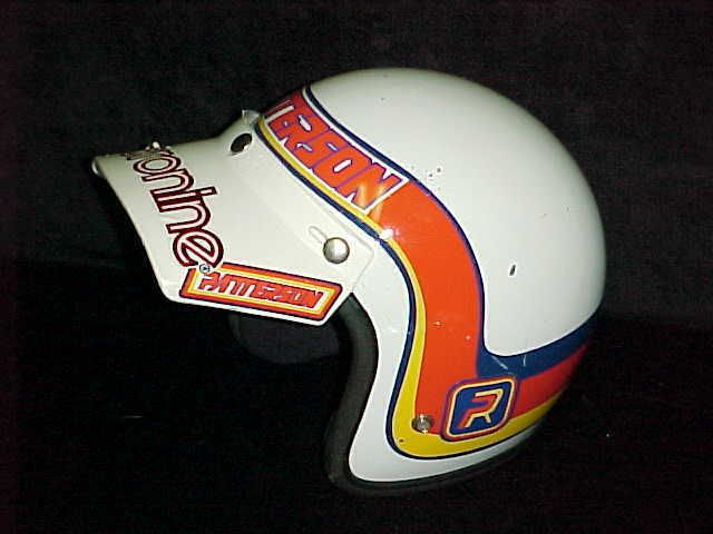   PATTERSON RACING HELMET & VISOR Old School BMX Large Zeronine Echo