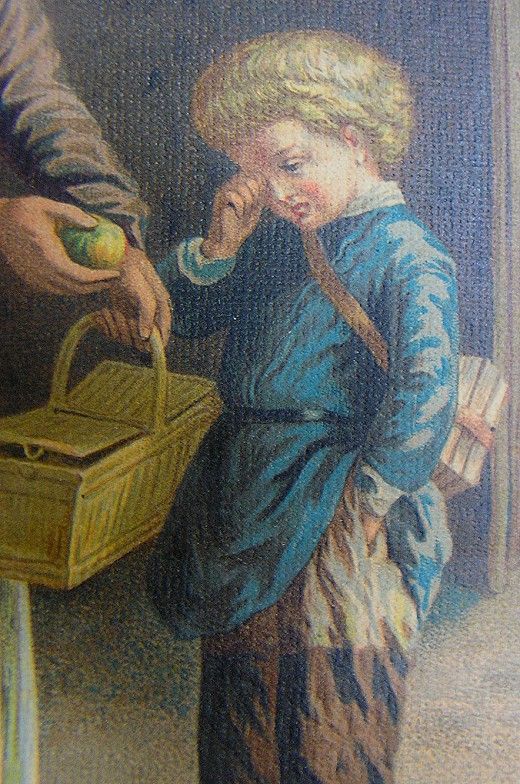 ANTIQUE COLOR ENGRAVING LOT 2 CHILDREN ENFANTINA c1850  