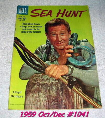 1959 Sea Hunt Comic Book, #1041 Dell Comics Oct/Dec.  