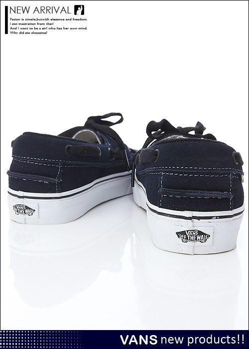 BN Vans Zapato Del Barco Blue /Black Shoes #V226  