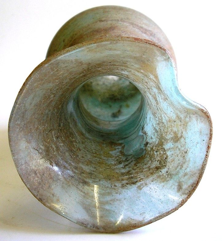 VINTAGE VENINI VASE AMORPHOUS BLOWN GLASS c.1960 VENICE ITALY  