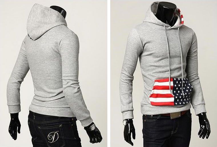 Mens Slim Fit Designed Hoodies Coat Jacket 3 Color Z103  