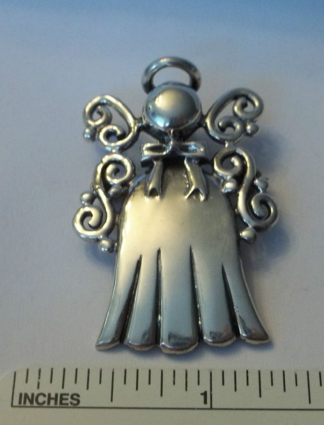 Sterling Silver 13g Fancy Angel Pin & Also is a Pendant  