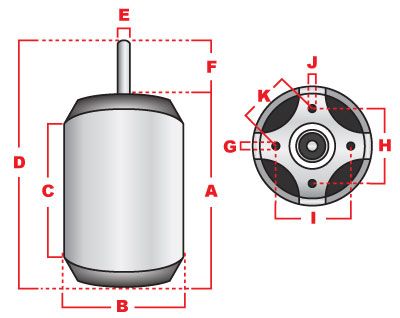 RC R/c Plane D3031 1200kv Outrunner BL Brushless Motor  