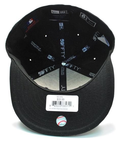 NEW ERA FITTED YOUTH HAT CAP TORONTO BLUE JAYS BLACK  