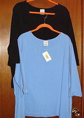 WESTBOUND II Stretch 3/4 Sleeve Knit Tops   Sz 2X   NWT  