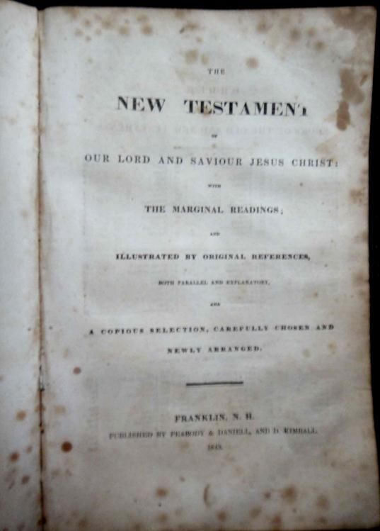 1843 antique POLYGLOTT BIBLE w/BEAUTY PEACEABLE KINGDOM  