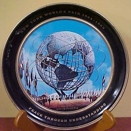 1961 New York Worlds Fair 1964 1965 Unisphere Tray  