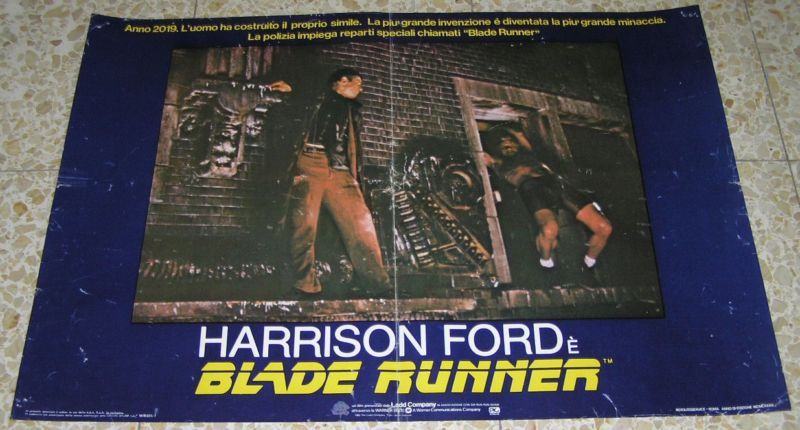 BLADE RUNNER Original 1982 Rare Italian Movie Poster  