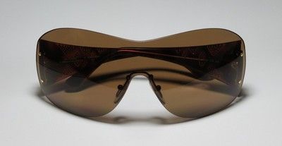 NEW EMILIO PUCCI 500SR GOLD/BROWN OVERSIZED SUNGLASS YELLOW CRYSTAL 