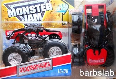 2011 HOT WHEELS Monster Jam #16 ARACHNAPHOBIA no skulls  