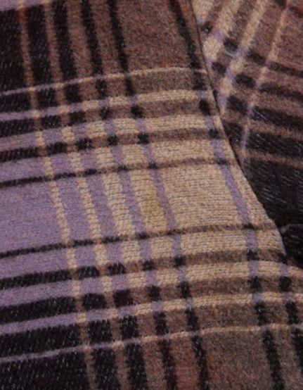 Vintage 50s Plaid GENUINE BEACON Blanket Long Robe HOUSE COAT 42 W 