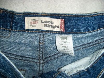 BOYS LEVIS 569 27x27 DENIM JEANS SIZE 14 LOOSE STRAIGHT  