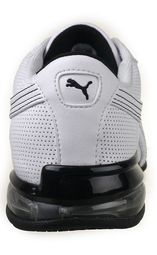 Puma Mens Running Cross Trainer Shoes Cell Turin Perf White Black 