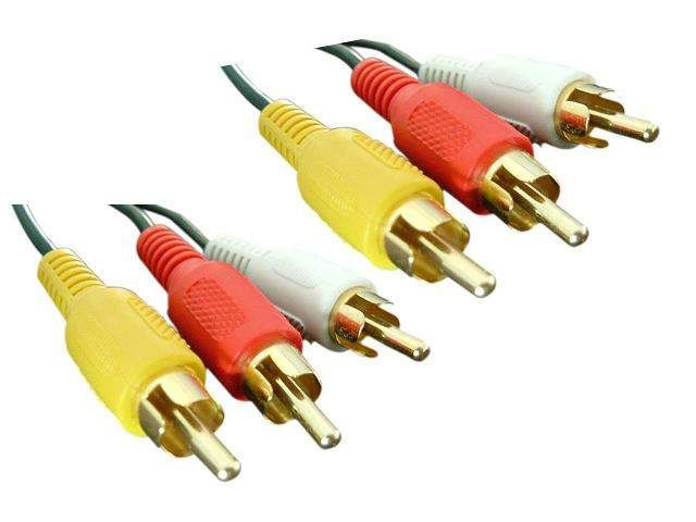 25 FT FOOT TRIPLE 3 RCA AV AUDIO VIDEO COMPOSITE CABLE  