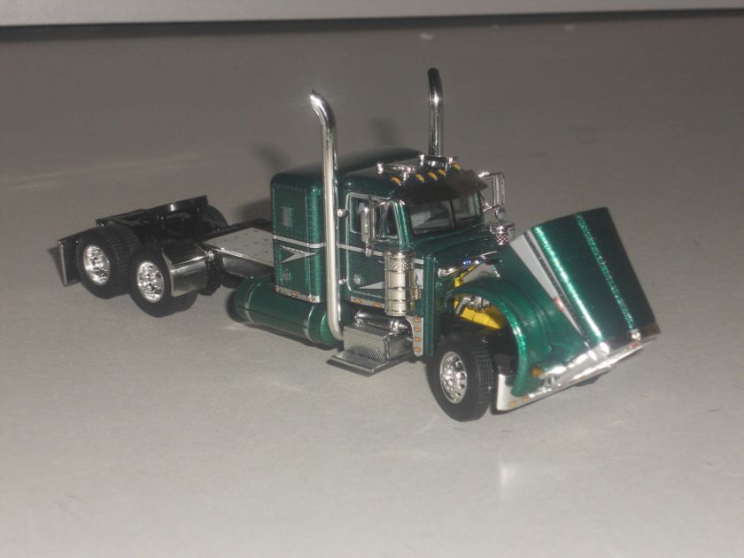 64th DCP Metallic green 379 Peterbilt w/ 36 sleeper and silver 