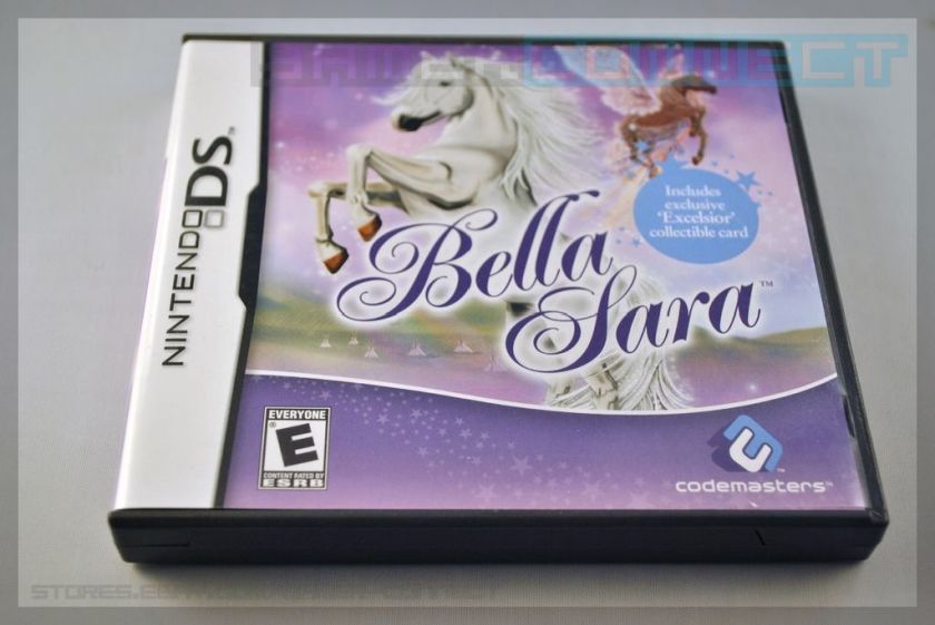 Bella Sara + Card Nintendo DS/DSi/3DS Very Rare OOP HTF 767649402441 