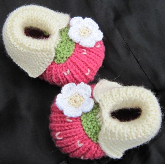 newborn reborn doll pink straw berry shoes baby booties  