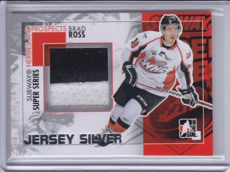 2010 11 HP Brad Ross Portland Winterhawks GU Jersey /30  