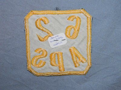 PATCH TWILL USAF 62ND AIR POLICE SQDN TWILL ASIAN MADE ORIGINAL SWEET 