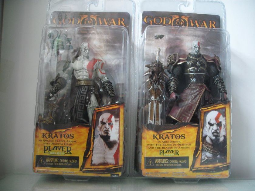 NECA GOD OF WAR II KRATOS 7 SET 2 FIGURE Golden fleece armor Ares 