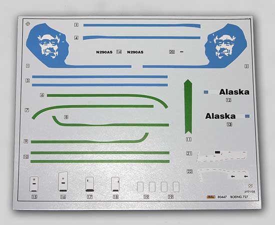 BOEING 727 Alaska Airlines   1/125 Heller Kit #80447  