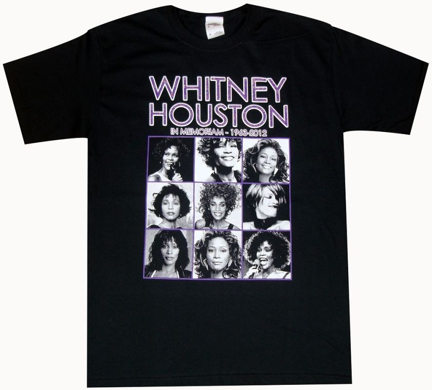 Whitney Houston Tribute Rest In Peace   Music Fan T Shirt  