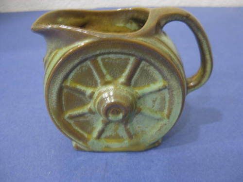 vtg Frankoma Art Pottery Wagon Wheel Creamer Pitcher  