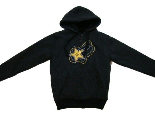 FOX RACING HOODIE ROCKSTAR SASQUATCH ZIP UP SMALL  