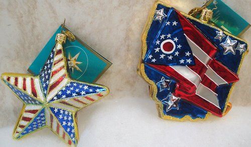 RADKO Valiant & Brave ORNAMENT Patriotic 911 1010121  