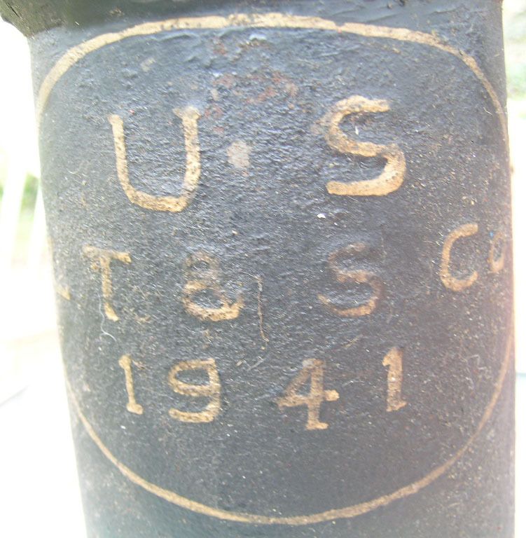 1941 tin Kerosene Lamp Oil Filler Steamship Military?  