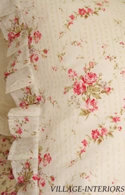 SHABBY ABBEY PINK ROSE CHIC QUEEN DUVET COMFORTER COVER + SHAMS SET 