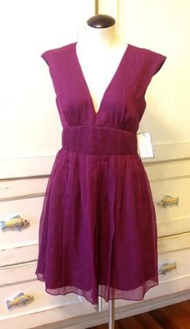 JCrew Silk Chiffon Abigail Dress $195 spiced wine 4 P  