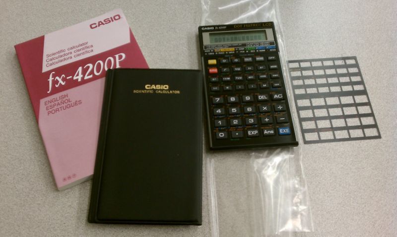   4200P DOT MATRIX PROGRAMMABLE SCIENTIFIC CALCULATOR DATA MEMORY  