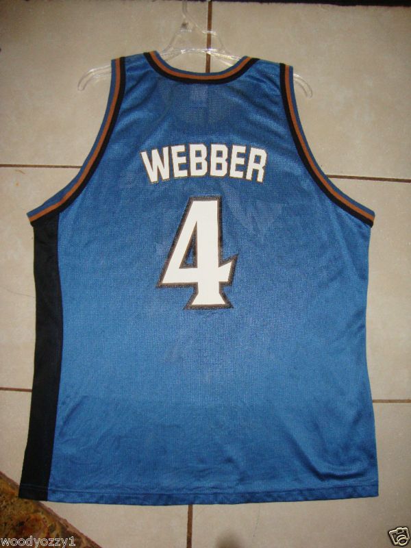 NBA WASHINGTON WIZARDS WEBBER CHAMPION JERSEY LARGE L  