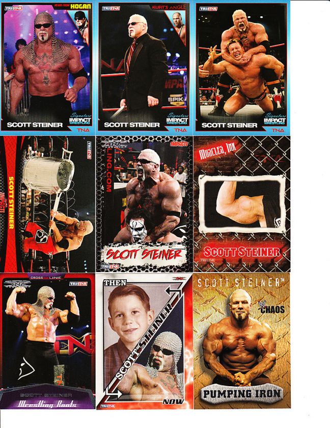 Scott Steiner Lot 24 Different & Scanned TNA WWE WCW  