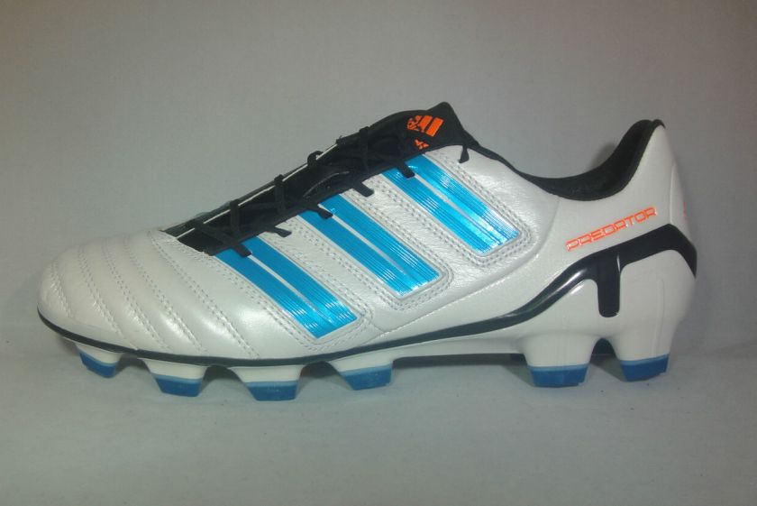 adidas adiPower Predator TRX FG Soccer Cleats NEW COLOR White & Blue 