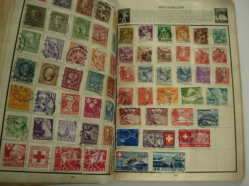 WW, BRITISH COLONIES, 2500+ Stamps hinged in an OLD Wanderer albumNo 