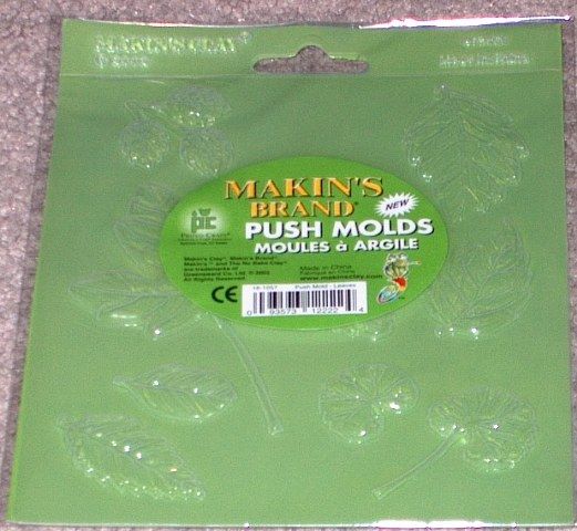 MAKINS BRAND Clay PUSH MOLDS Leaves Leaf Makins  